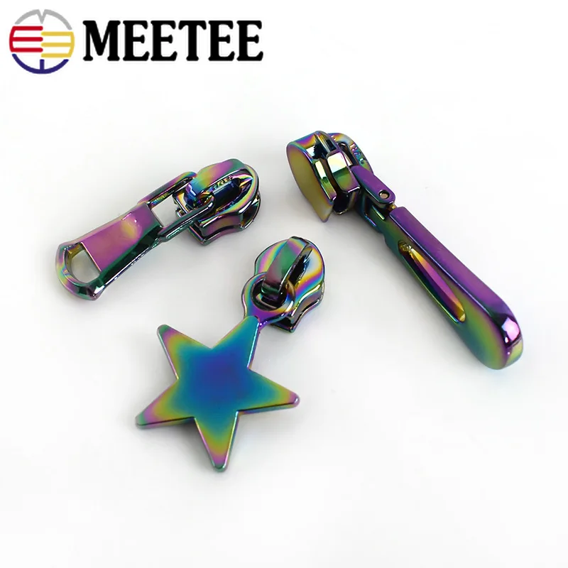 10pcs Zipper Sliders for 5# Nylon Zippers DIY Zip Head For Sewing Bag Pocket Zips Repair Kits Replacement Tailor Tools