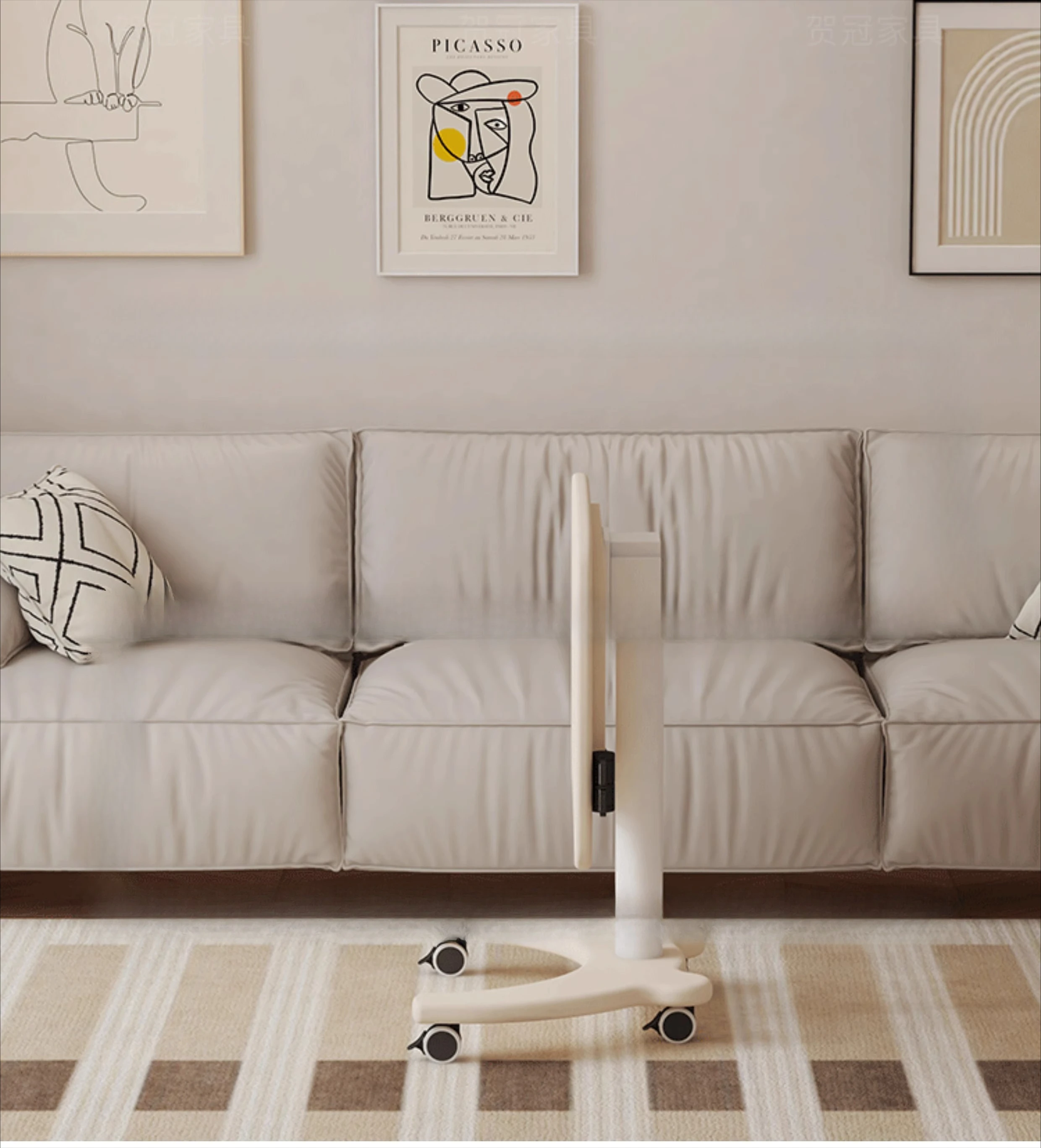 Customized Office Study Computer Desk Movable Folding Coffee Table Sofa, Small Lifting Table