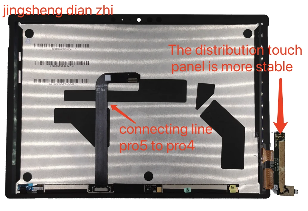 Per Microsoft Surface Pro 5 6 1796 Display Lcd Touch Digitizer Assembly Lp123Wq1 Per Microsoft Surface Pro5 Lcd