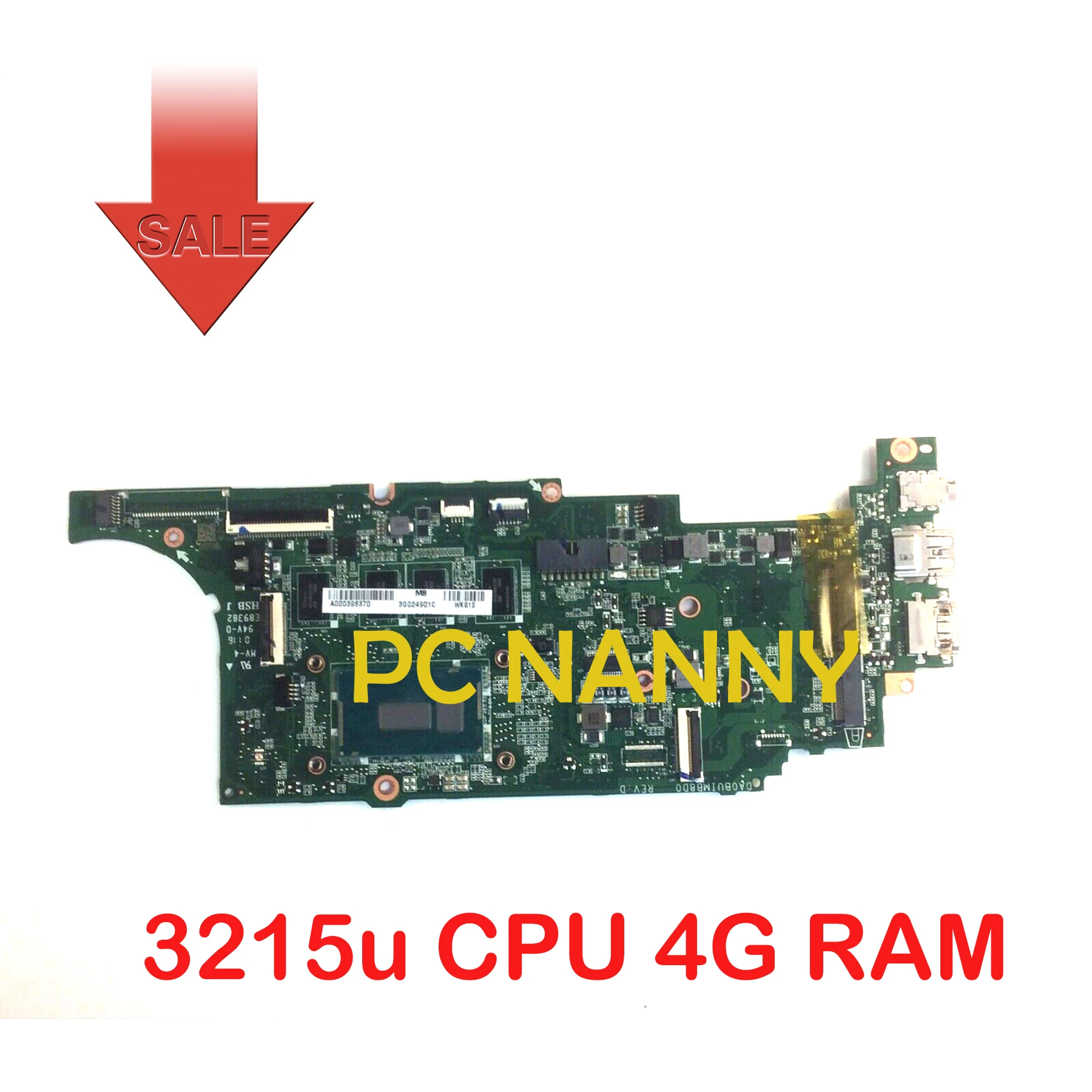 

PCNANNY for Toshiba Chromebook 2 CB35-C CB35-3300 Laptop Motherboard 3215u CPU 4G RAM A000398370 DA0BUIMB8D0