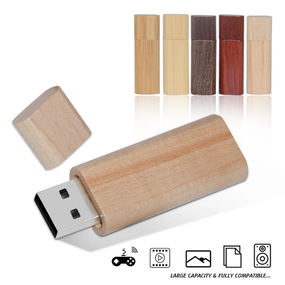 USB Flash Drive Bamboo Wooden 4GB 8GB 16GB 32GB 64GB Photography Gift