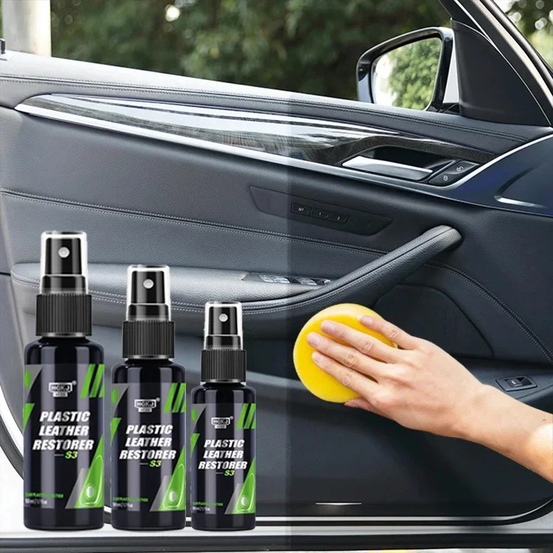 Car Plastic Restorer Spray Polish Cleaner Coating Agent Back To Black Gloss