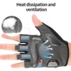 RION Men's Shockproof Gel Pad Cycling Glove Half Finger Sport Gloves Summer Bicycle Gym Fitness  MTB Bike Fingerless Motorcyclis 3