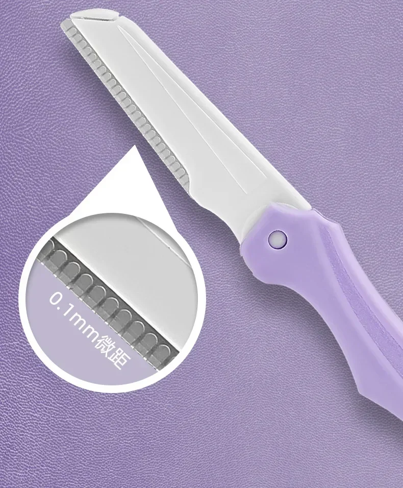 Tools Portable Eyebrow Scissors with Comb Private Label 3Pcs/Set Makeup Eyebrow Trimming Set Eyebrow Razor  makeup tools