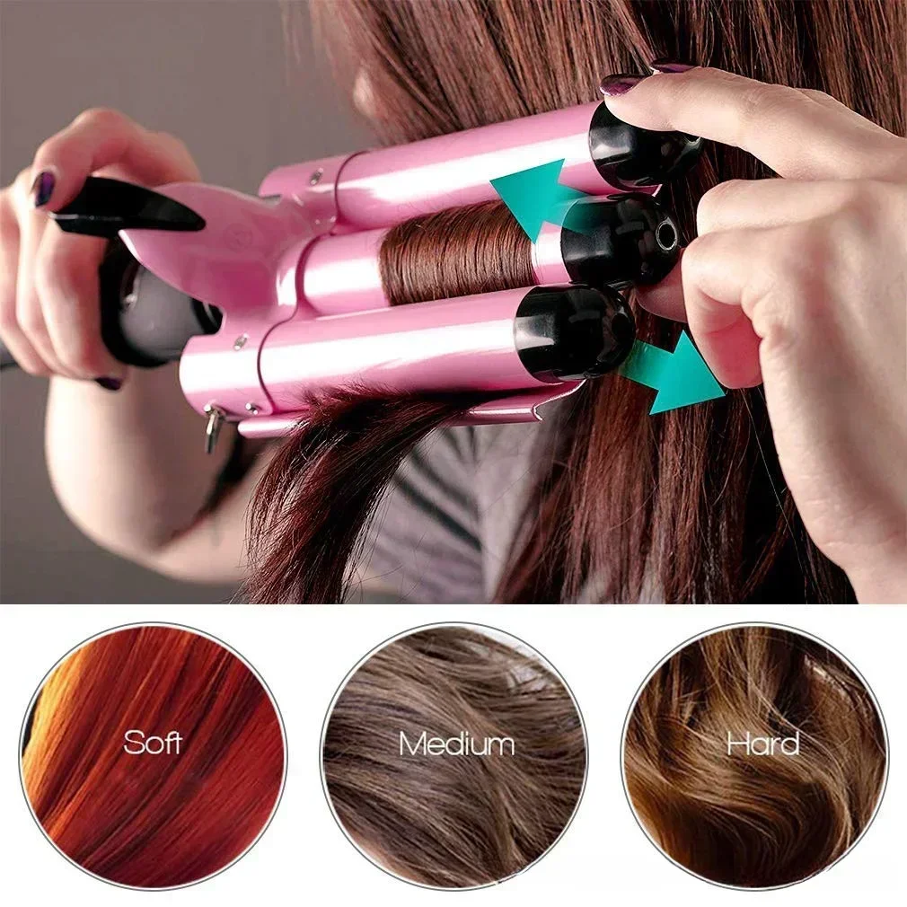 Hair Curler Hair Iron Professional Hair Curling Iron Ceramic Triple Barrel Hair-Curler Irons Hair Wave Waver Styling Tools Styler Wand for Woman