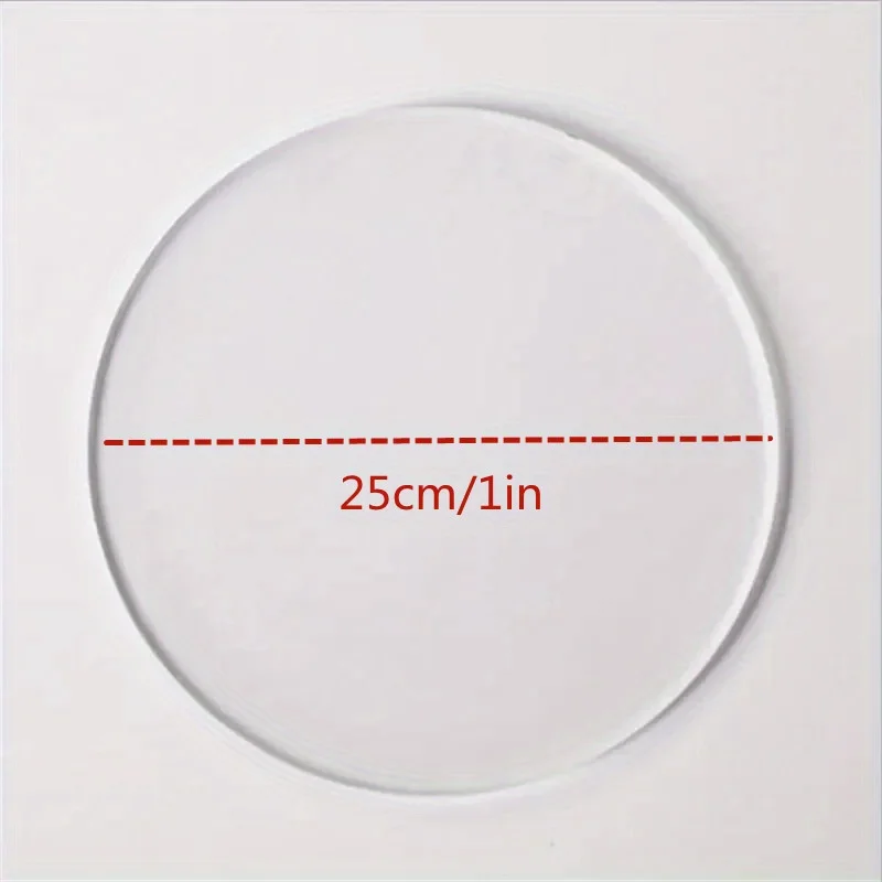 Plastic Acrylic Sheet 1pc 10/12/15/18/20/25/30cm Acrylic Sheet Round Color Acrylic Sheet Mini DIY Plastic Board Thickness 3mm Plexiglass, plastic acrylic sheet