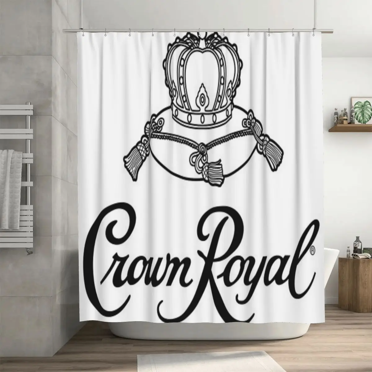 

Корона королевская душевая занавеска 72x72in с крючками индивидуальный узор декор для ванной комнаты