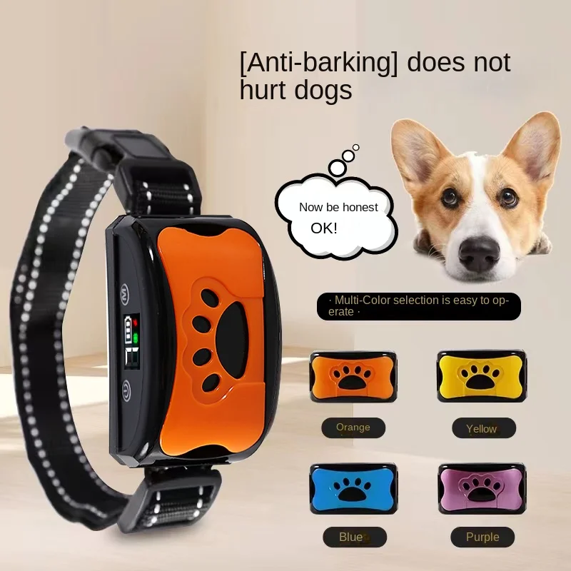 Pet Dog Anti Barking Device USB Electric Ultrasonic Training Collar Vibration Anti Bark Collar pet dog training collar dog bark stopper