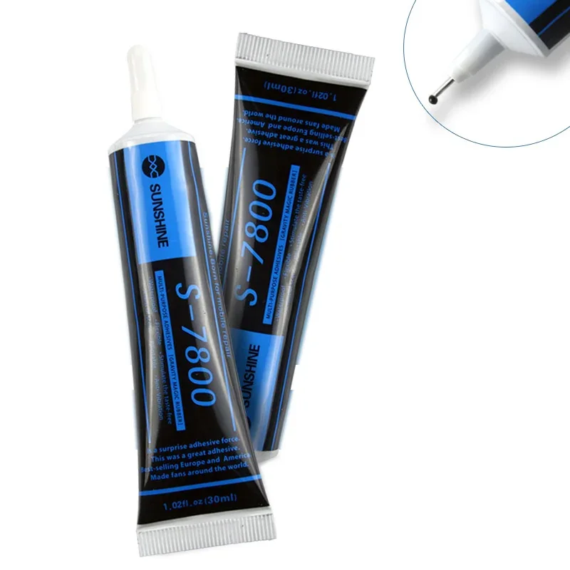

S7800 Softness of Black Glue For Mobile Phone Repair Adhesive Frame Lcd Sticky Bonding of Jewelry Dolls Toys Handicrafts