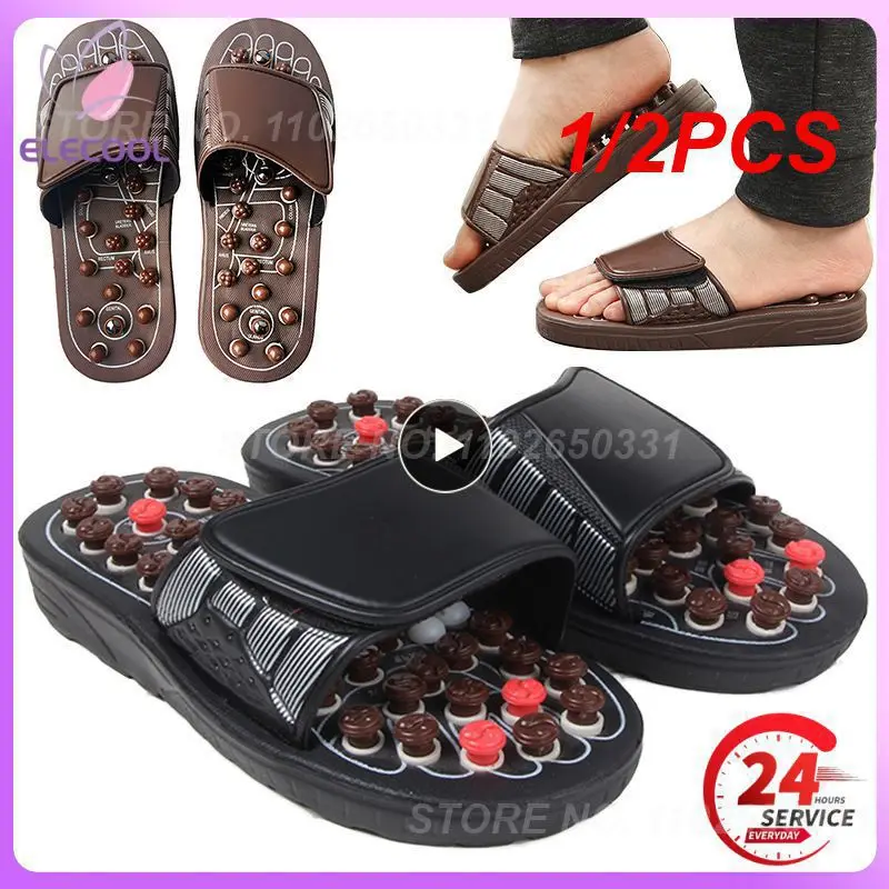 

1/2PCS Foot Massage Slippers Acupuncture Therapy Massager Shoes For Foot Acupoint Activating Reflexology Feet Care Massageador