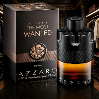 Azzaro The Most Wanted Parfum | Black-gold gun design, tobacco-amber notes, maximum longevity 1