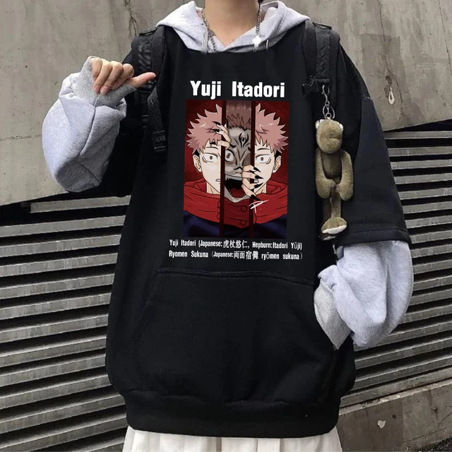 Sweatshirt Oversize Anime Men | Mens Oversize Hoodies Anime | Hoodie Anime  Streetwear - Hoodies u0026 Sweatshirts - Aliexpress