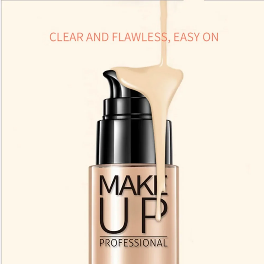 Radiant Glow Liquid Foundation Concealer - Waterproof, Brightening & Long-Lasting Formula