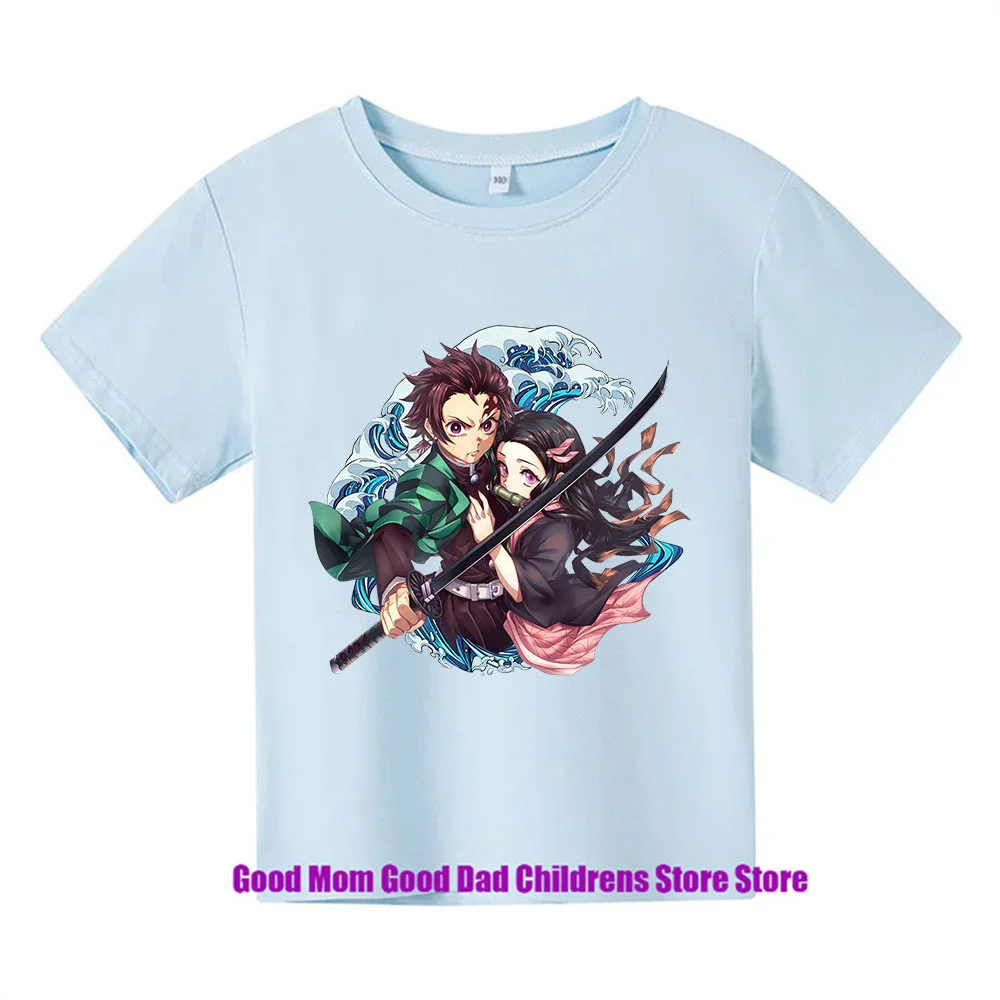 Demon Slayer Zouma Monzekoro You Beans Summer Cool Children's t shirts Leisure Cartoon T-shirts Boys And Girls Birthday Gifts 6