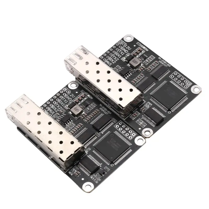 【CYBER MONDAY】2 아날로그 비디오 2 TTL 광섬유 변환기 LC 광 트랜시버 모듈 TX 1310 RX 1550Nm TTL Up 4