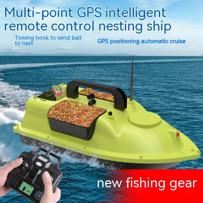 

Gps Nesting Ship Intelligent Remote Control 500m Automatic Positioning, One Click Return Fishing, Hook Sending, Cruise Control