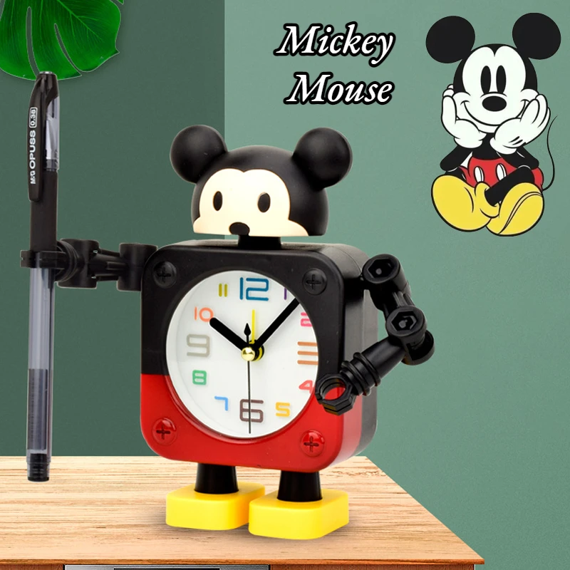 DisneyMickeyMouseAlarmClockCartoonAdjustableArmElectronic