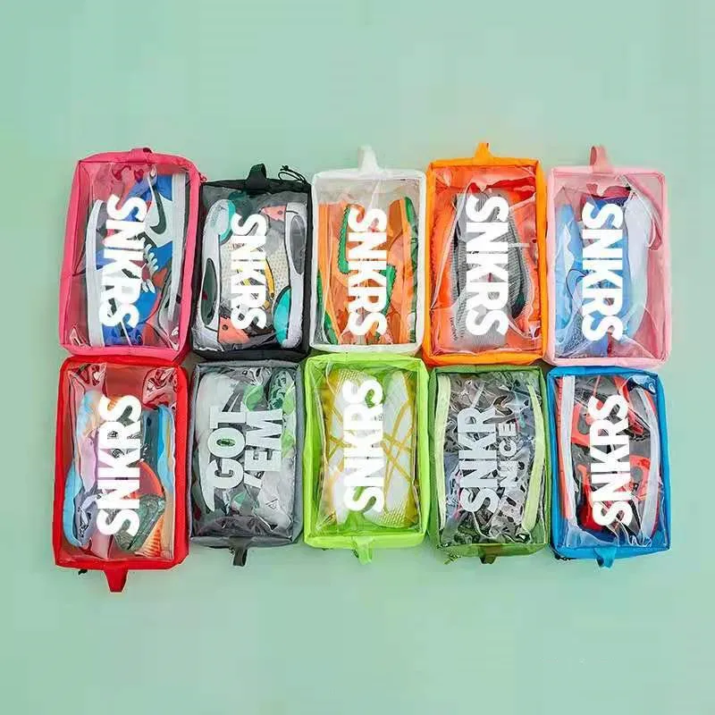 6 Colors Portable Travel Shoe Covers Waterproof Storage Bags Travel Storage Bag Set For Sneaker Cover Tidy Organizer Suitcase