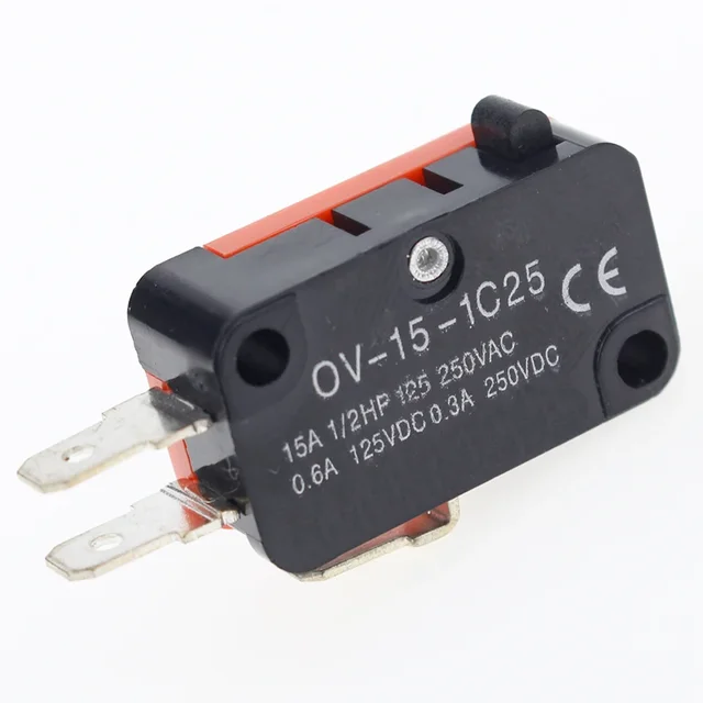 10 pcs/lot grand micro-interrupteur V-15-1C25, point d'argent V-15-IC25 four à micro-ondes, interrupteur de contact, interrupteur tactile à point de cuivre 1