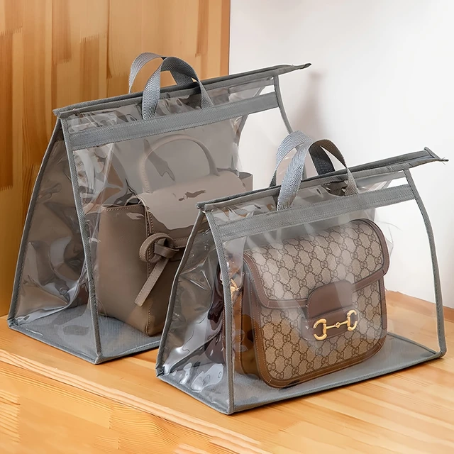 Handbag Dust Bags Clear Purse Storage Organizer For Closet, Zipper Hanging Storage  Bag For Handbags - AliExpress
