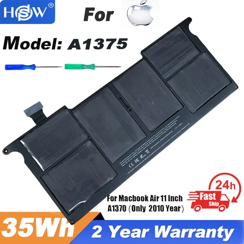 

Laptop Battery A1375 for MacBook Air 11" Inch A1370 Late 2010 Year MC505LL/A MC506LL/A BTO 661-5736 020-6920-A -B 020-6920-01