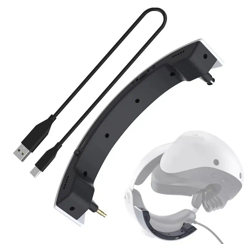 

Аудиоадаптер для портативных колонок PS VR2, мини-колонок, портативный полукруглый стереоплеер для PS VR2, стерео внешний динамик