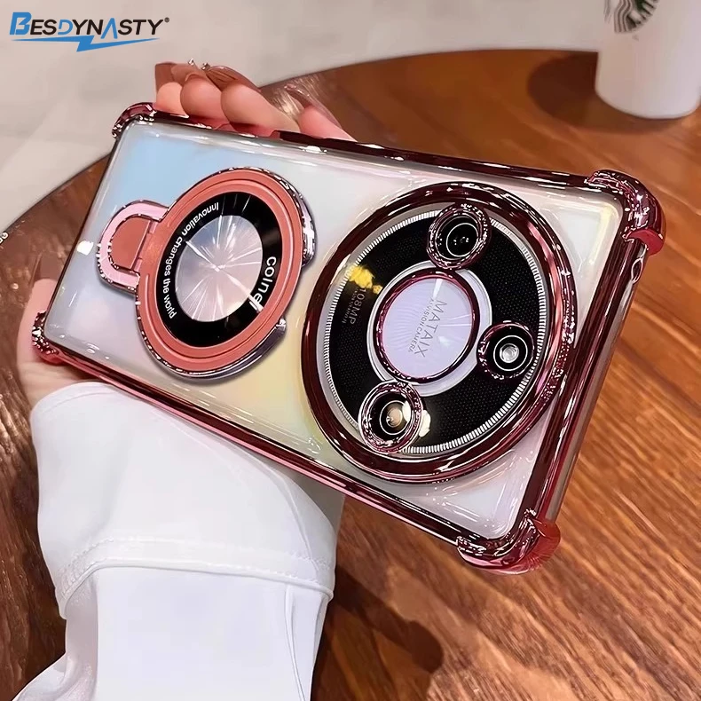 Shockproof Magnetic Bracket Plating Case Cover