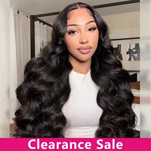 Image for HD Transparent 13x4 13x6 Body Wave Lace Front Huma 