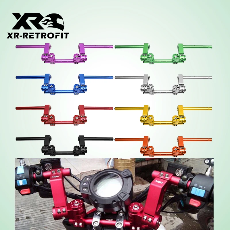 

NEW Motorcycle CNC Handlebar Adjustable Steering 7/8" Removable Handle Bar System 125cc Pit Bike Dirt Bike Motocross Scooter