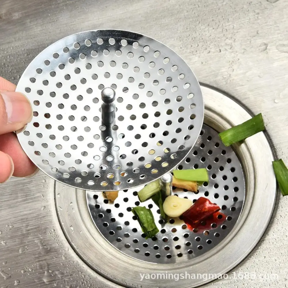 New Stainless Steel Kitchen Sink Filter Mesh Hair Catcher Water Basin Strainer Bathroom Accessories Drain Hole Trap Waste Screen 4