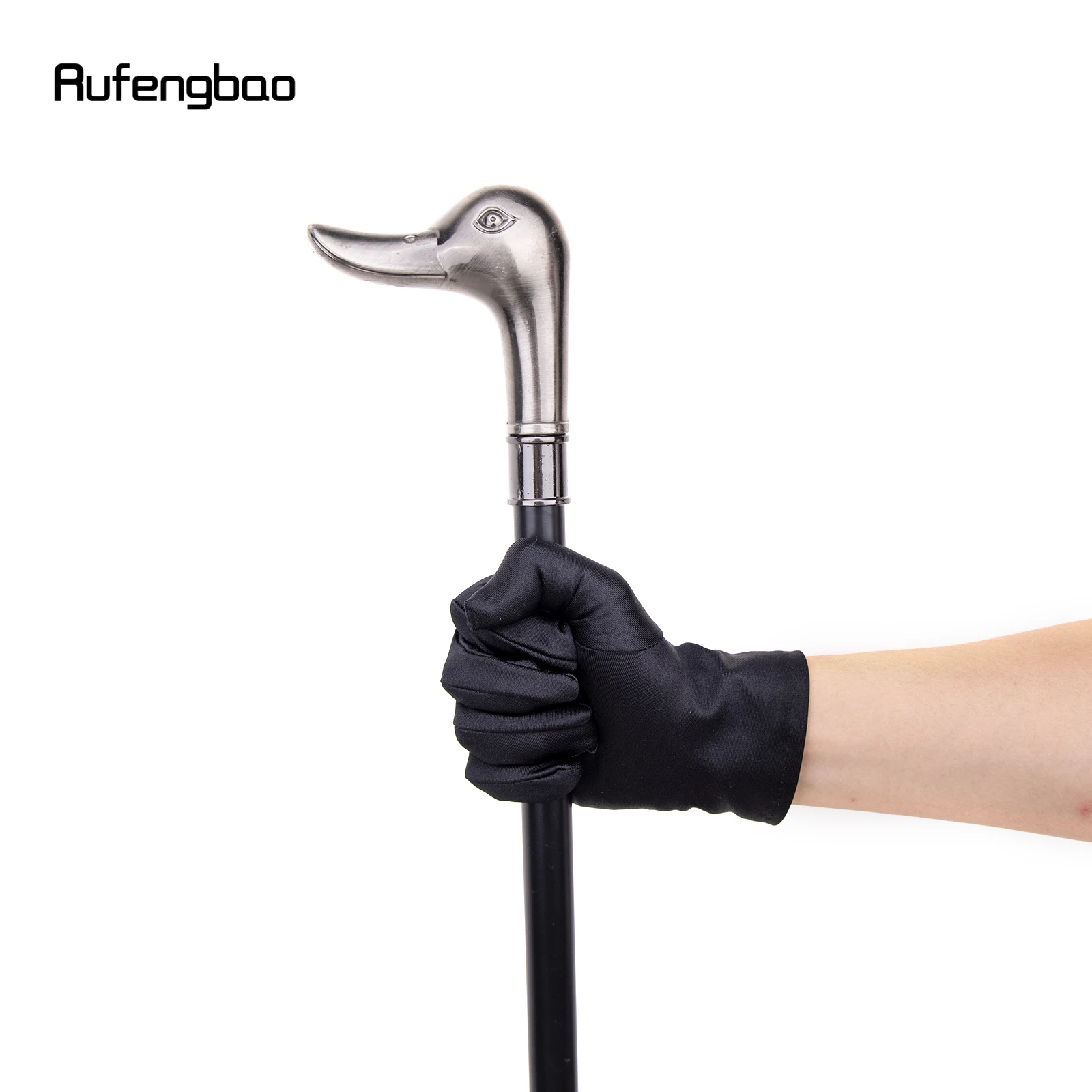 美品 アヒルの頭 ステッキ ダックヘッド 杖 アヒル 鴨 箱付き