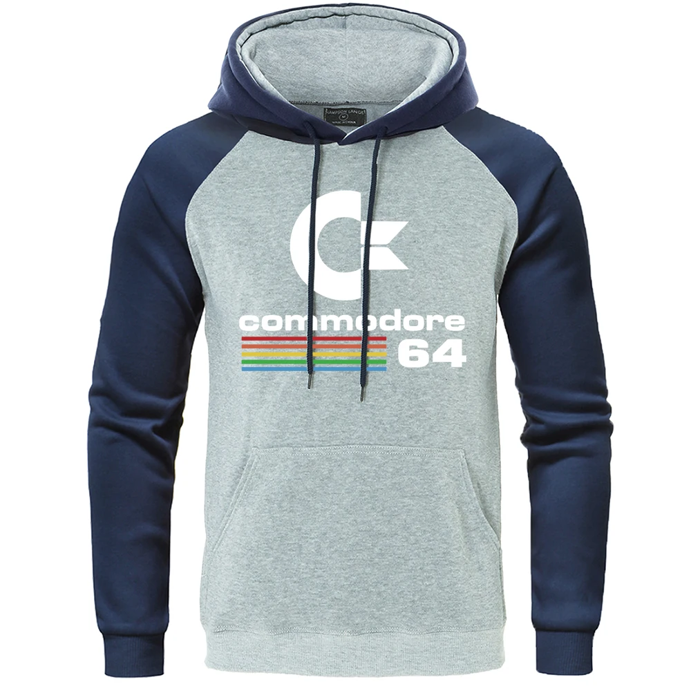 Funny Commodore 64 Cool Men Women Sweatshirts Harajuku Street Hoodies Autumn Winter Fleece Loose Clothes O-Neck Raglan Pullover