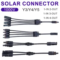 30A Photovoltaic PV Connector Y Type Adapter 1000V Parallel Connection Solar Panel 1 To 2/3/4 PV Plug Solar Cell Connector 1