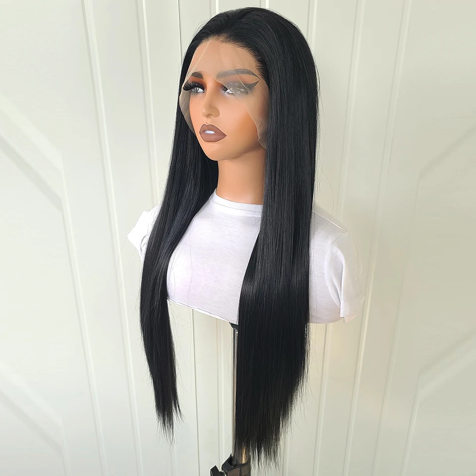 Charisma Synthetic Lace Front Wig Long Silky Straight Hair Heat Resistant Hair Synthetic Wigs For Women Ginger Blonde Wig 4