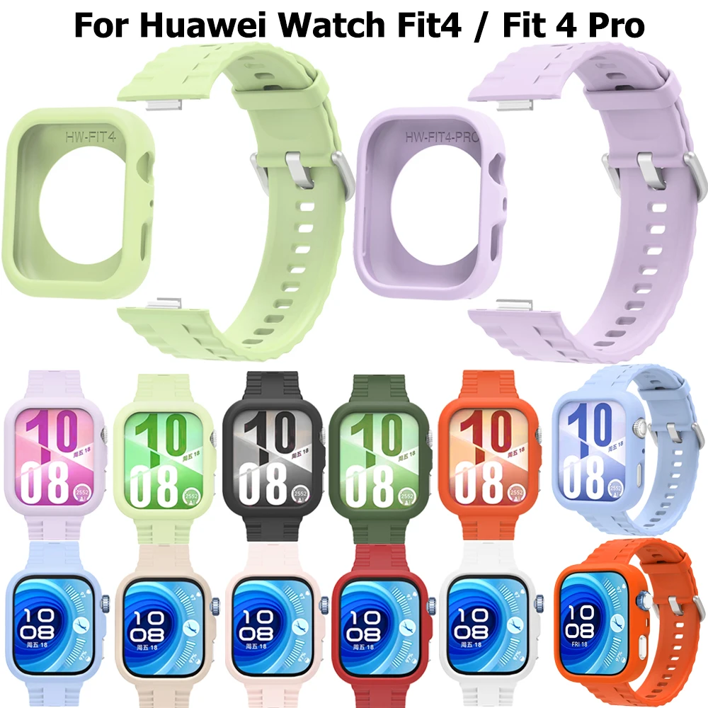 Silicone Strap & Protective Frame for Smartwatch - Versatile Wristband Accessories
