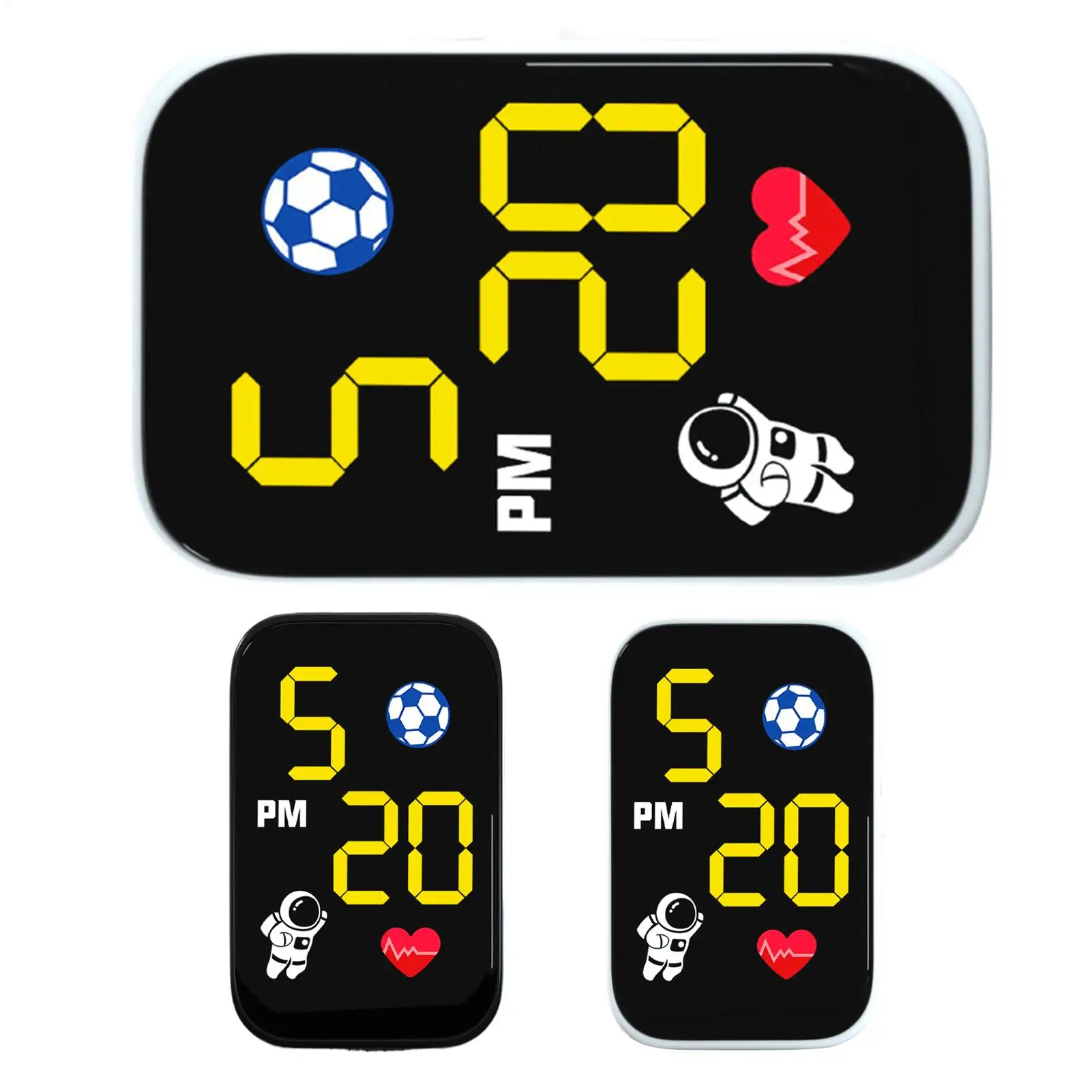 Waterproof Digital Motorcycle Clock with Illuminated Display, Dash-Mounted Timepiece