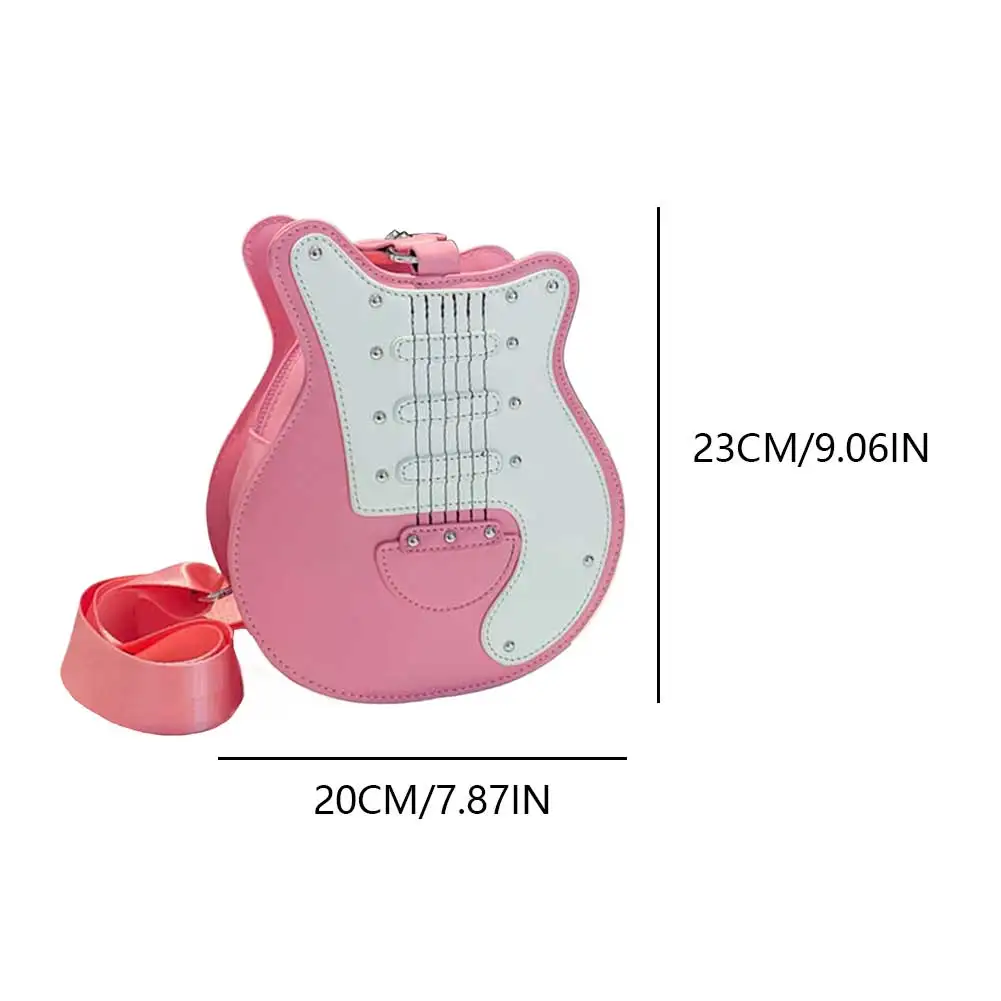 Purses&Handbags For Women Luxury Designer Leather Crossbody Shoulder Bag Guitar Shaped Novelty Chest Bag High Quality Sling Bags 6