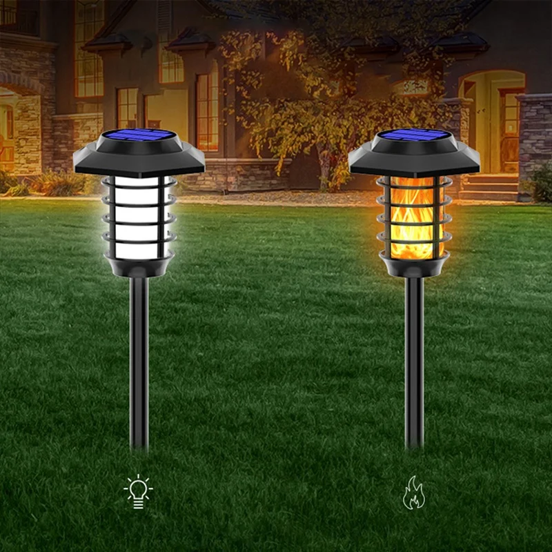 

Solar Lawn Lamp Courtyard Flame Lamp Outdoor LED Garden Villa Ground Landscape Lamp