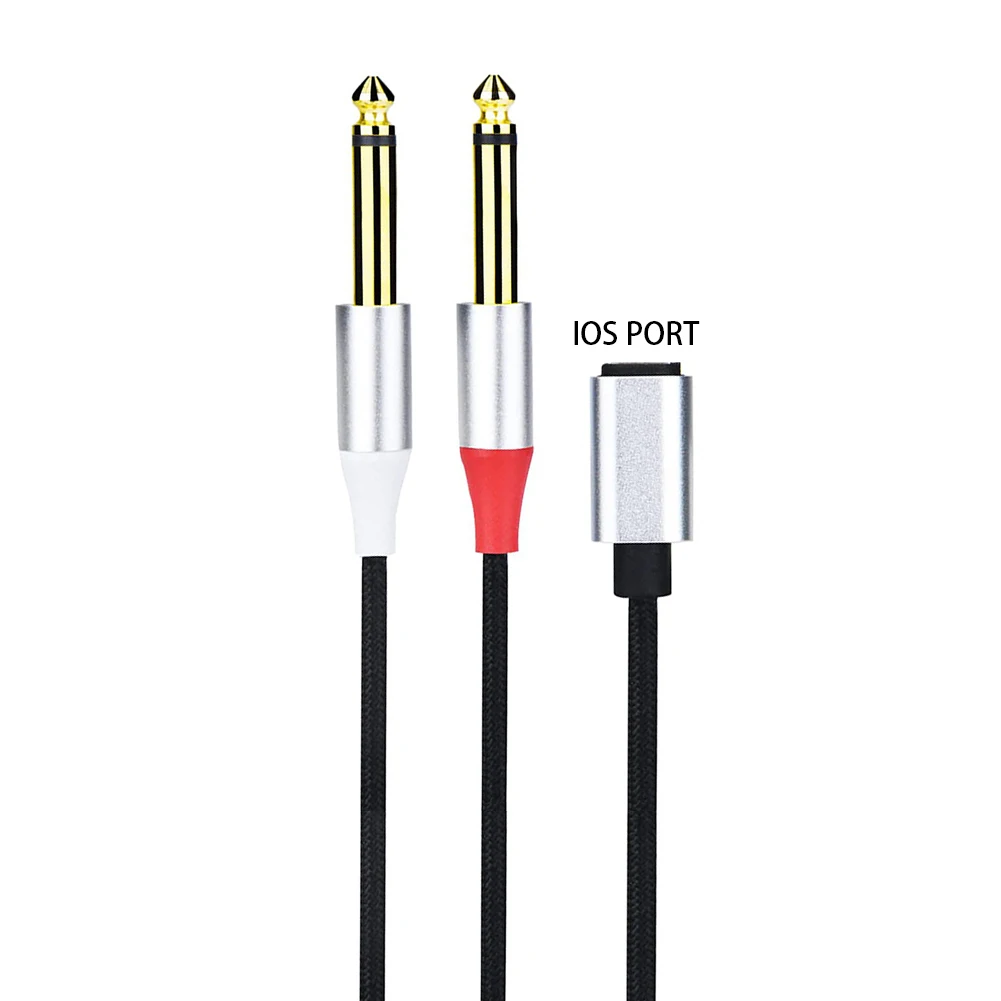USB C Ÿ to 6.35mm ̺ Y й,  6.35mm, 1/4 ġ TS  ڵ, º Ʈ ȭ 