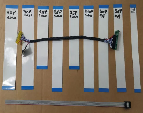 9 Cavi Fpc Ffc Cavo Piatto Flessibile Per Programmatore Vertyanov Jig -Sas- Micro-Io Con Cavo Programmatore Edid Lcd