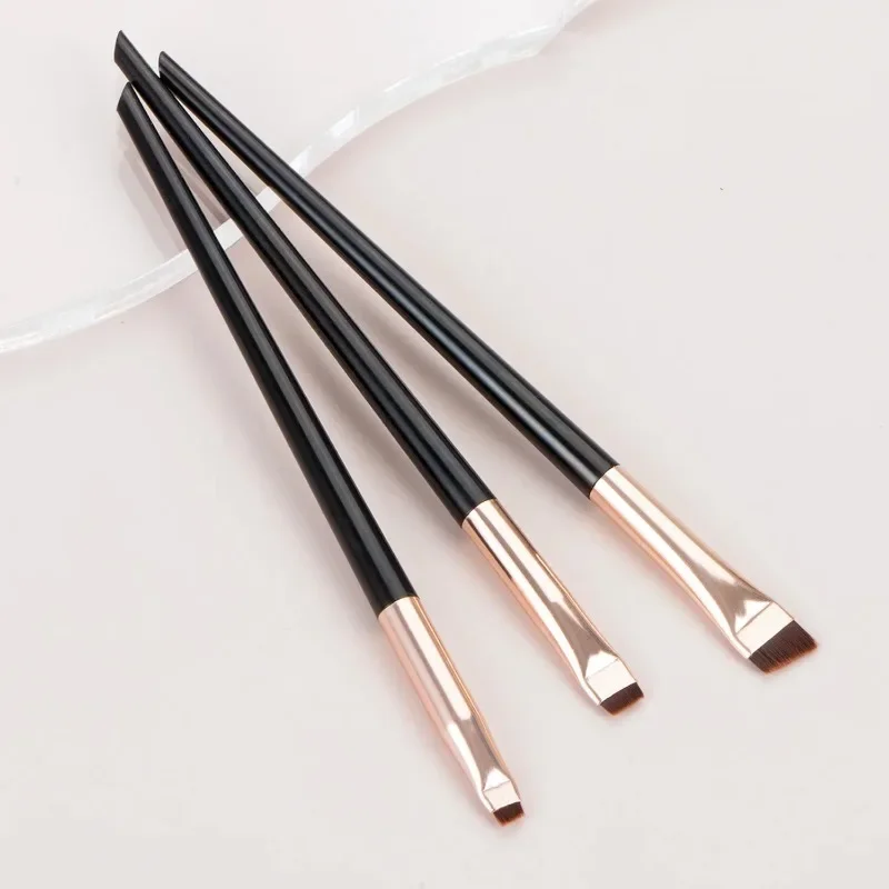 Description Picture 6 of item3 Pcs Edge Eyeliner Brush Oblique Head Eyebrow Brush Outline Eyeliner Brush Ultra-thin Eyeshadow Makeup Tools