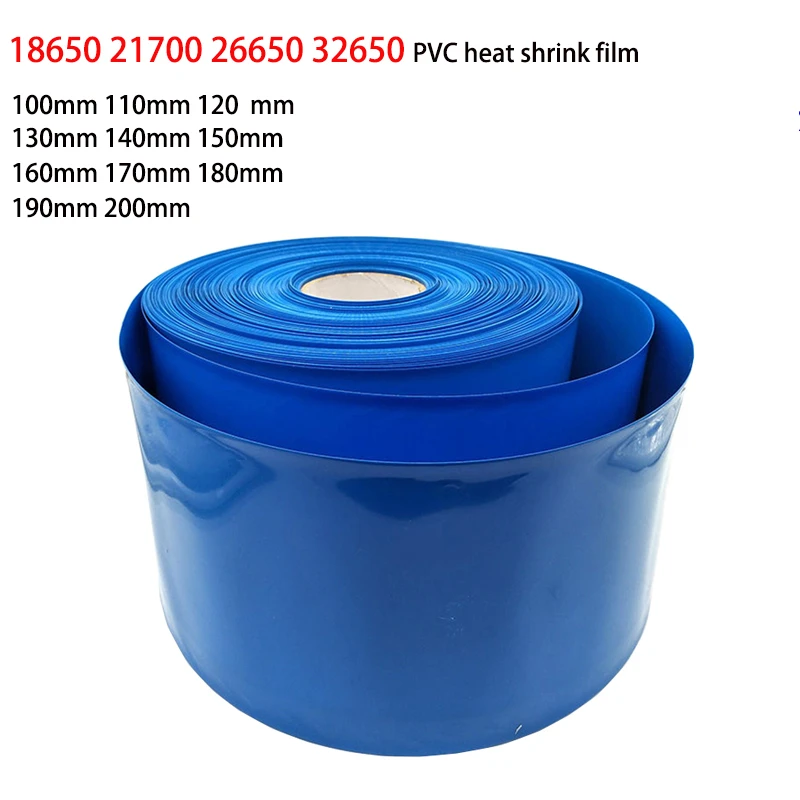 1m 18650 21700 26650 32650 Lithium Battery Pvc Heat Shrinkable Tube