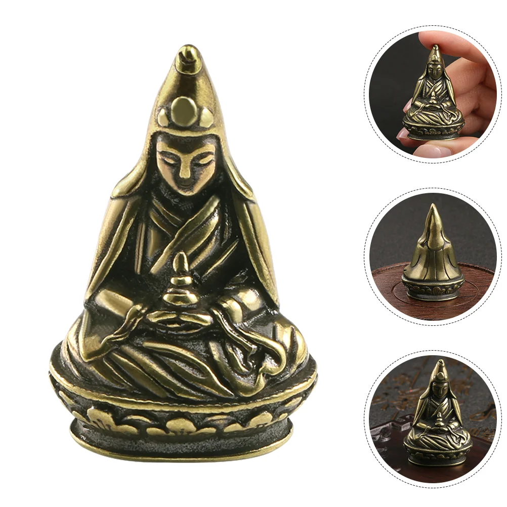 

Copper Avalokitesvara Ornament Vintage Avalokitesvara Decor Retro Guanyin Statue Home Office Table Guanyin Decoration