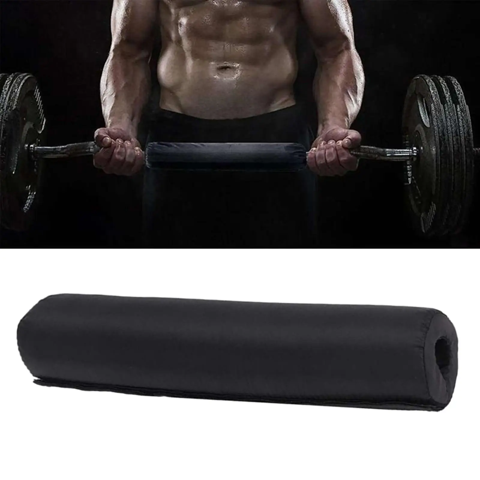 Thick Sponge Squat Pad Fitness Neck Shoulder Support Protective Padding Barbell Foam Nylon Bar Pad for Squats weight lifting accessories gym exercise equipment