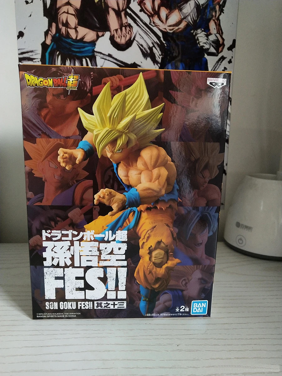 Banpresto 드래곤볼 슈퍼 FES vol.13 SSJ 손오공 PVC 액션 피규어, 소장용 모델 인형 장난감, 애니메이션 피규어, Brinquedos