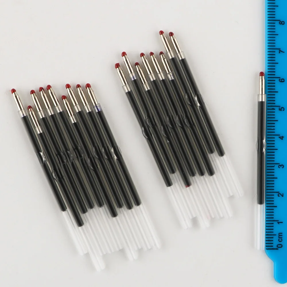 200-2000Pcs Black/Blue Ink Ballpoint Refill For Plastic Beadable Pen Writing Office School Supplies Stationery Accessories