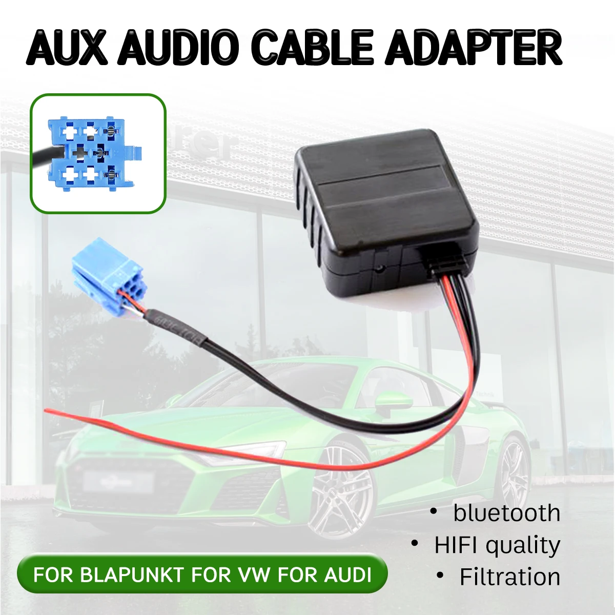 Переходник для аудиоприемника AUDI Хор концерт VDO Becker bluetooth Aux Hi-Fi качество Blaupunkt vw