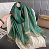 2024 Solid Silk wool scarf for Women Shawls Scarves Summer Lady Hijab Winter Fashion Warm Long Bandana Foulard Pashmina Poncho 3