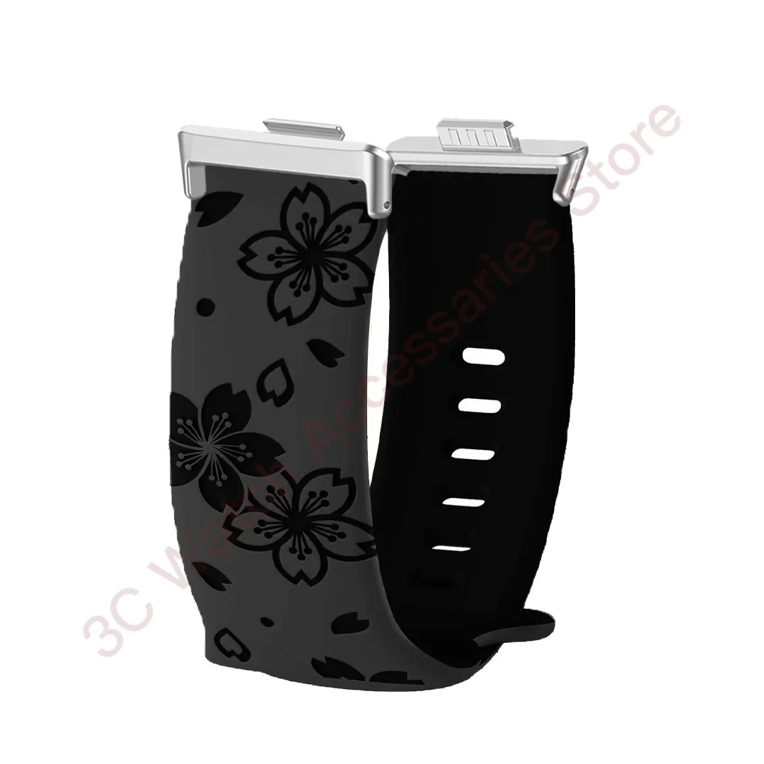 Stylish Printed Strap with Metal Bracelet