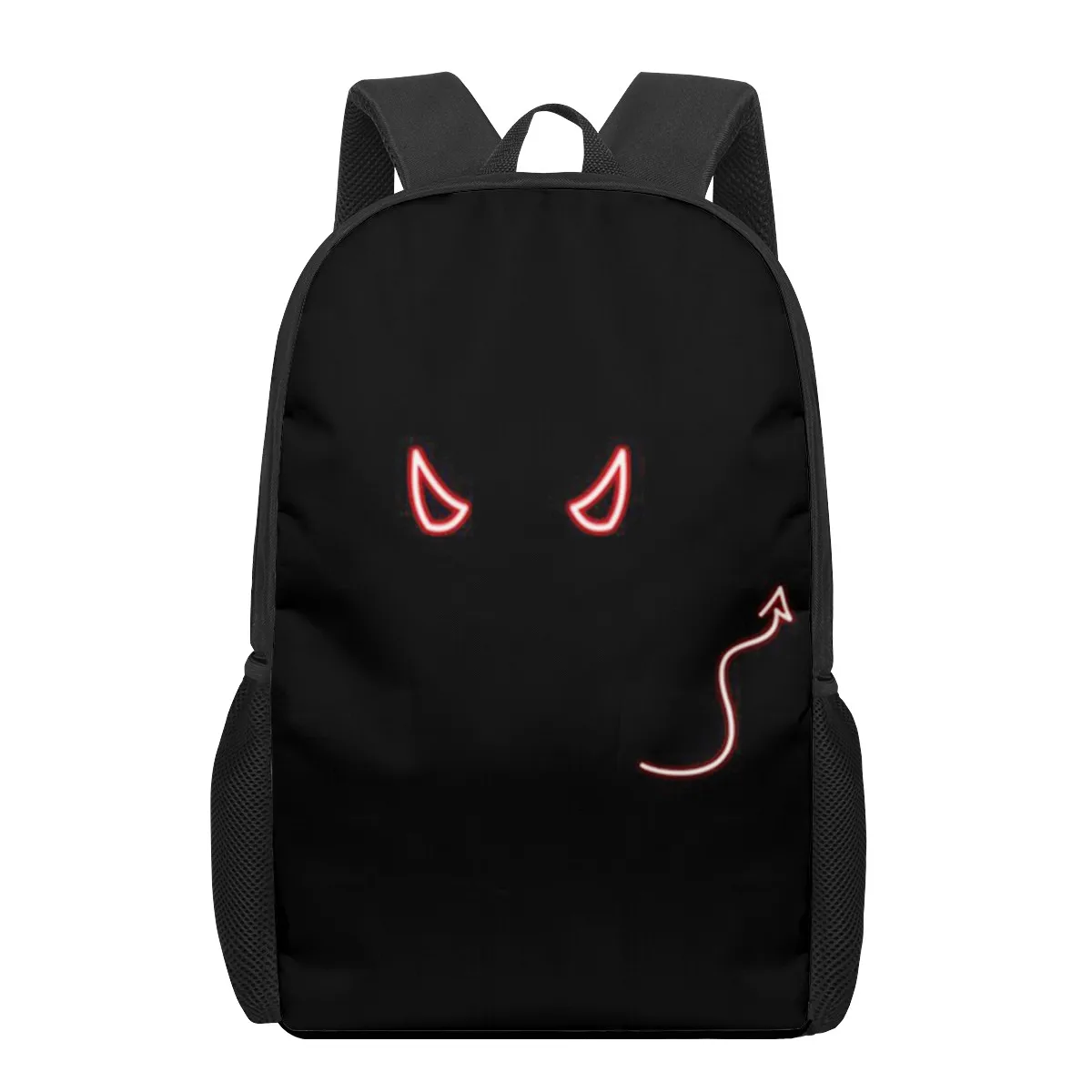 

Demon Lucifer Morningstar 16inch School Bags 3D Print Kids Backpack Schoolbags Black Bookbags For Teenager Girls Boys Children